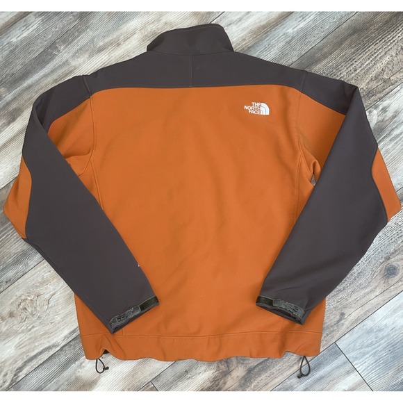 The North Face Bionic Apex Jacket Mens Small Orange Soft Shell Full Zip - Picture 6 of 7